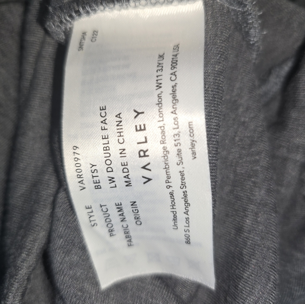Varley DoubleSoft Betsy Sweat Pullover Sweatshirt Black Sz M - Picture 8 of 8
